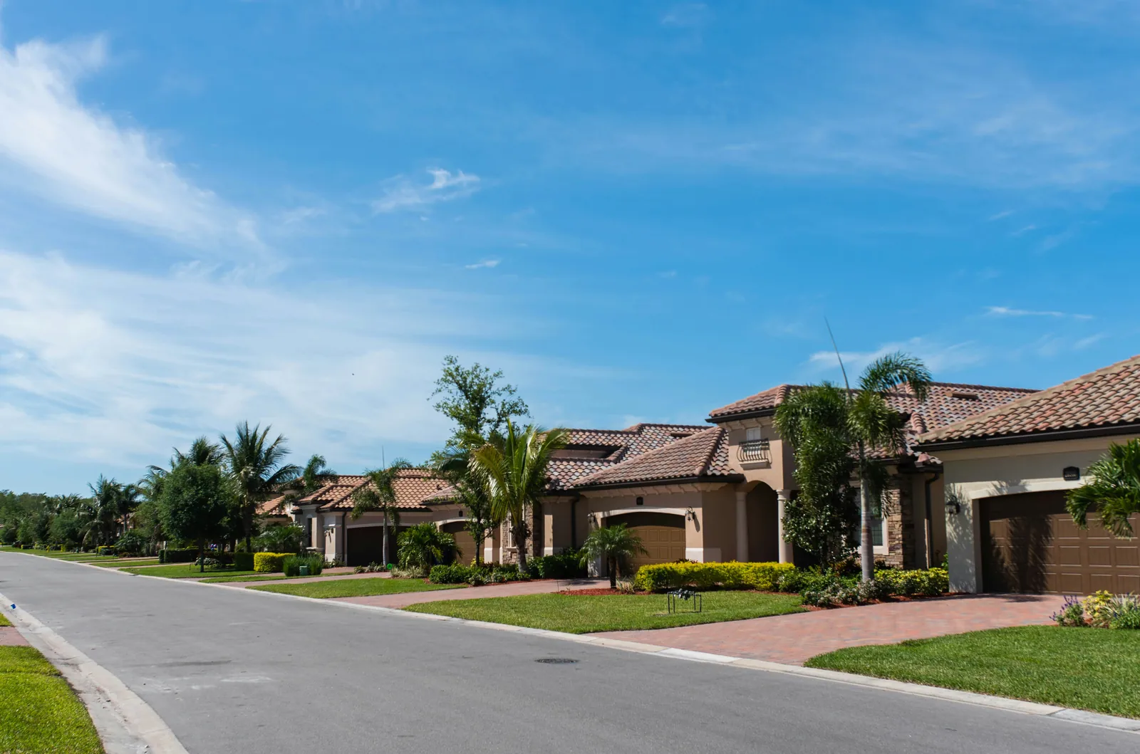 A quiet residential street lined with single-storey homes, for tenant services in Brampton